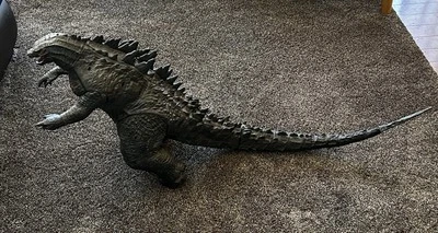 Figura de acción gigante Godzilla Jakks Pacific 2014 22 x 40 pulgadas EX Foto 1 de 4