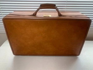 Hartmann Belting Leather Suitcase Vintage Luggage Case Paisley 21"x12"x7.5" - Picture 1 of 17