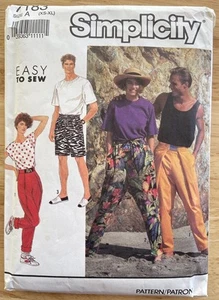 Simplicity #7183 Men’s Or Teen Boy’s Pants Or Shorts & Adjustable Wrap Pants - Picture 1 of 4