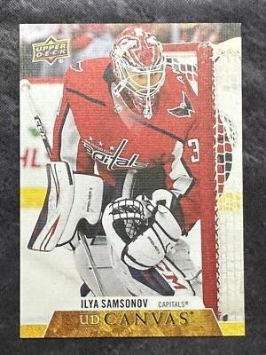 2020-21 Upper Deck UD Canvas C205 Ilya Samsonov Washington Capitals - Image 1 of 2