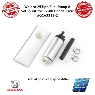 Kit de configuración y bomba de combustible Walbro 255lph para 92-00 Honda Civic #GCA3313-2 Foto 1 de 4