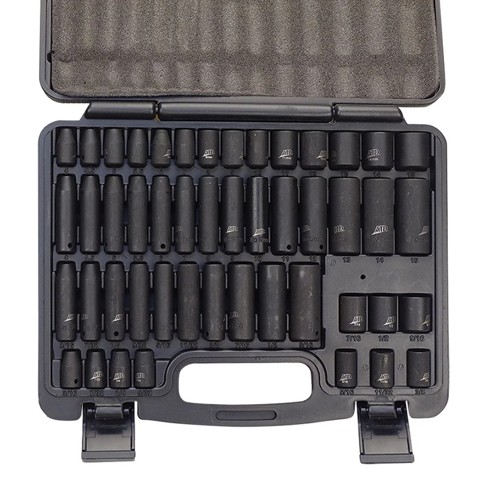 ATD 48-Pc 1/4" DR 6 Pt SAE & Metric Standard & Deep Impact Socket Set #ATD-2248 - Image 1 of 1