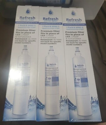 Refresh Refrigerator Water Filter R-9990-S Fits LG LT600P & More See Photo's  - Image 1 of 2