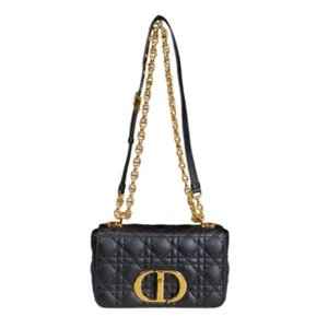 Dior Shoulder Bag M9241UWHC leather WChain Canage Dior Caro Small used - Picture 1 of 8