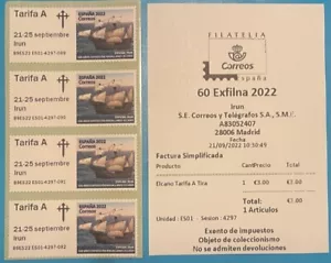 POST & GO - EXFILNA 2022 (IRUN) - SET FRANCOBOLLI - Foto 1 di 8