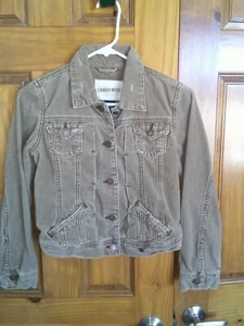 Limited Too Youth Girls casual button down corduroy jacket size 12 beige - Picture 1 of 3