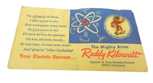 2C Your Favorite Pin-Up Reddy Kilowatt Pin con carta anni '50 - Foto 1 di 4