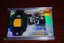 DAVANTE ADAMS 2014 TOPPS FINEST AUTO RC 2 COLOR PATCH RPA REFRACTOR !