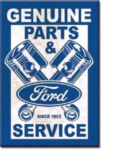 New Ford Since 1903 Genuine Parts & Service Miniature Sign Magnet 2" X 3" - Picture 1 of 1