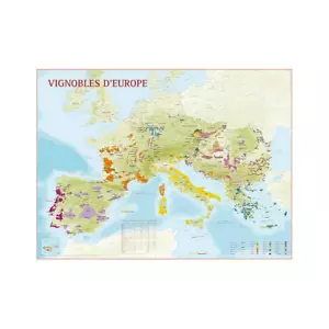 Vineyards of Europe wall / poster map wine regions - Picture 1 of 1