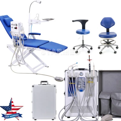 Sillón dental portátil LED Light & turbina GM-C006/Taburete/Unidad de entrega 4H - Image 1 of 4