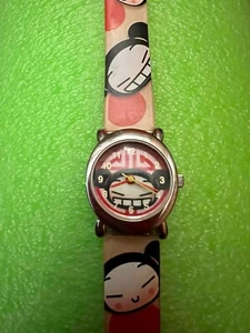 Rare Vintage Pucca Anime Cartoon Pink & Red Watch - Excellent Cond. - Picture 1 of 12