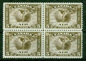 CANADA  1930 -AIRMAIL BLOCK OF 4- VF** - Picture 1 of 1