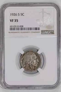 1926-S BUFFALO NICKEL NGC VF35 - Picture 1 of 2