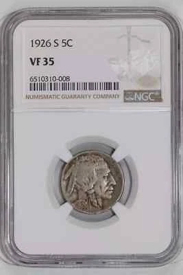 1926-S BUFFALO NICKEL NGC VF35 - Image 1 of 2