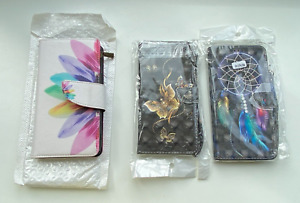 3 Mobile Phone Cases For iPhone 13 Pro Max Dream Catcher Butterflies Purse Card