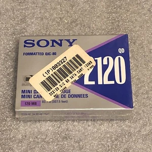Sony QD-2120 QIC80 Mini 120MB Authentic Data Cartridge NIP Sealed 2120 - Picture 1 of 2