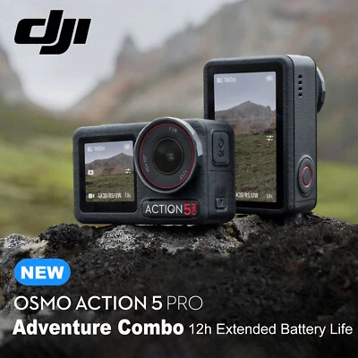 DJI Osmo Action 5 Pro Adventure Combo Action Camera Subject Tracking 3x Battery - Image 1 of 4