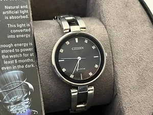 Citizen Damenuhr EM0636-55F Eco-Drive Axiom Diamant-Akzent Edelstahl - Bild 1 von 5