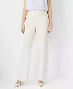 Nuevo $129 Ann Taylor The Pantalón Cremallera Lateral Crepé Fluido Talla 4 - Imagen 1 de 2