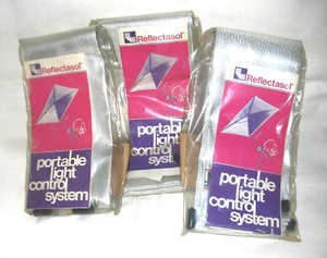 3 paraguas de repuesto Reflectasol vintage, 36" plateados, nuevo stock antiguo - Imagen 1 de 5