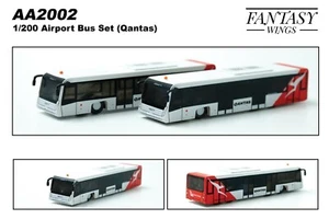 Airport Bus Set (Qantas) Scale 1:200 Set of 2 Fantasywings AA2002 (E) - Picture 1 of 1
