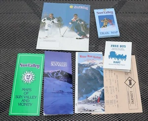 Sun Valley Idaho | 1980's/90's Ski Brochure Trail Map Pamphlets Bald Mountain - Picture 1 of 4
