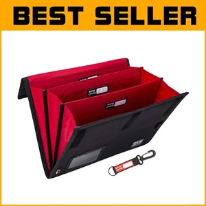 Durable Expandable Accordion File Folder – Portable Document Organizer in Black - Picture 1 of 9