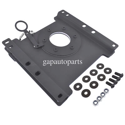 Right Front Black Passenger Seat Swivel Kit for Ford E150 E250 E350 E450 - Image 1 of 4