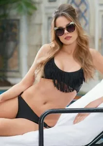SWIM SET. CORAL, BLACK, TIDY. Size S, M, L. New - Picture 1 of 6