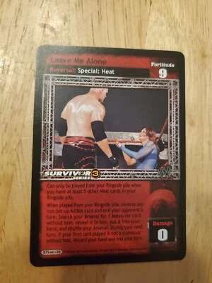 WWE WWF Raw Deal CCG - Leave me Alone - SS3 - Image 1 of 3