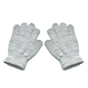 Winter Warm Kids Children Knit Gloves Full Finger Stretchy Mittens Solid Color · - Picture 1 of 33