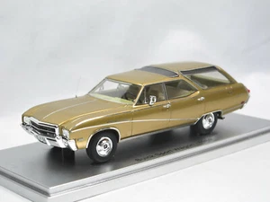 Modellino auto Kess Scale Models 1969 Buick Sport Wagon oro metallizzato edizione limitata 1:43 - Foto 1 di 5