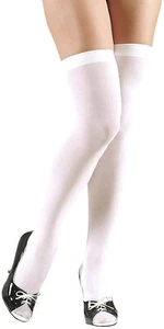 New Low White 70 DEN Size XL Costume Evening Ball Carnival - Picture 1 of 4