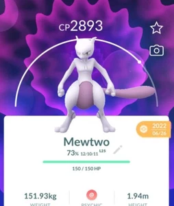 Non Shiny Mewtwo PvP Special atack (shadow ball or Psystrike)✨Pokemon Trade Go✨ - Picture 1 of 1