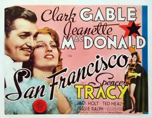 San Francisco (1936) Spencer Tracy , Clark Gable - Public Domain DVD NO CASE - Picture 1 of 8