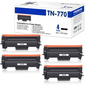 Cartucho de tóner 4 piezas TN770 compatible con Brother TN770 HL-L2370DW MFC-L2750DW - Imagen 1 de 7