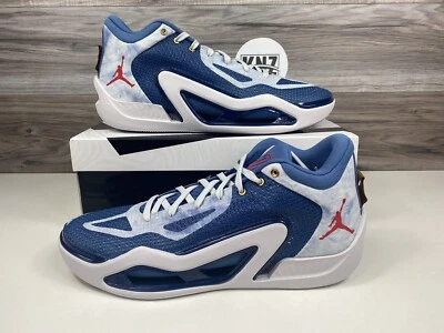*NUEVOS Zapatos de Baloncesto Nike Air Jordan Tatum 1 DENIM Blancos DZ3320-400 Multi Talla Foto 1 de 4