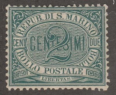 KAPPYSSTAMPS S1675 SAN MARINO  SCOTT# 1  MINT NO GUM CATALOG =$19 - Image 1 of 2