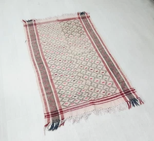 turkish wool embroidered kilim rug , decorative vintage kilim , 3.2x5.1 Feet - Picture 1 of 9