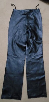Womens Black Leather Pants Size 5 - Image 1 of 3