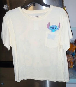 NUEVO DISNEY STITCH 626 CROP TOP DISEÑO DE 2 LADOS CON BOLSILLO CAMISETA XL - Imagen 1 de 5
