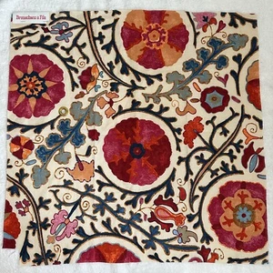 Scampolo tessuto cotone e lino arancione lampone Brunschwig & Fils 25"x25" LEGGI - Foto 1 di 8