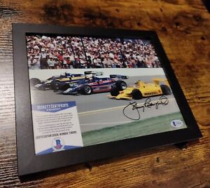 Beckett COA Johnny Rutherford Signed 8x10 Indy 500 Photo Autograph