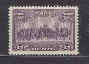 1935 #224 13¢ CHARLOTTETOWN  KING GEORGE V PICTORIAL ISSUE F-VF - Picture 1 of 2