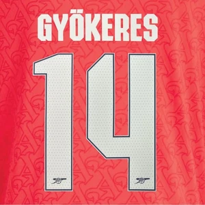 Official GYOKERES #14 Arsenal FC Home CUP 2025-26 PRINT - Picture 1 of 6