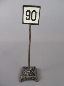 D392 Signal Carré TIV 90 Echelle Zéro O Vintage Jouet Métal Tôle SNCF H 13.3 cm - Picture 1 of 9