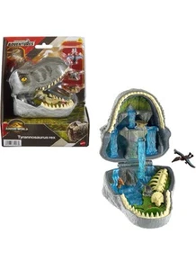 Jurassic World Rebirth Micro Adventure Playset Tyrannosaurus Rex Head interactiv - Picture 1 of 6