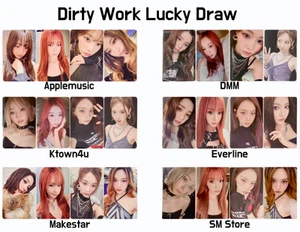 [AESPA] the 1st Single - Dirty Work Lucky Draw Photocard - Picture 1 of 25