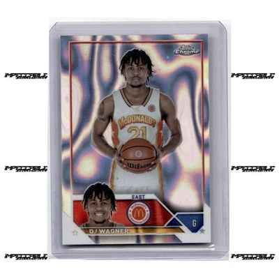 2023 Topps Chrome McDonald's A/A - Lava #59 DJ Wagner Rookie /299 - Image 1 of 2